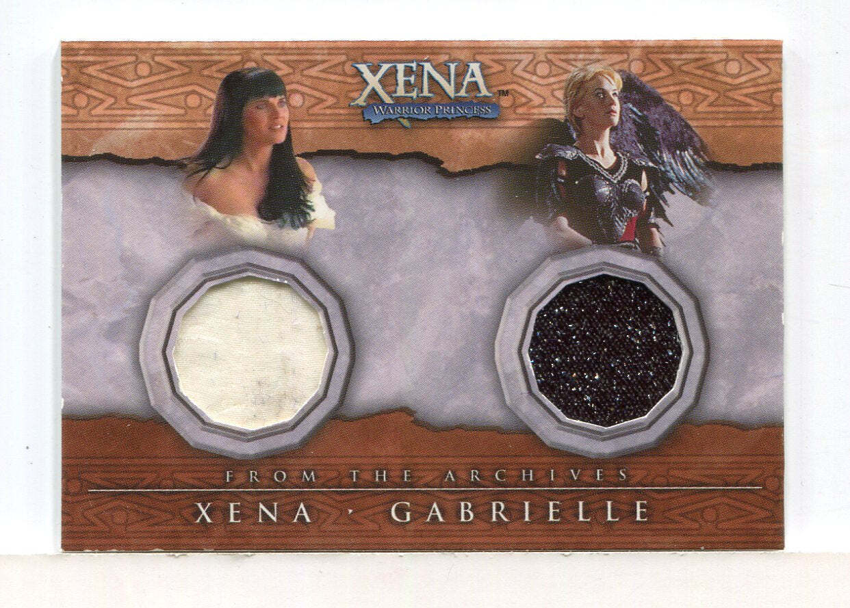 Xena Beauty and Brawn Xena & Gabrielle Double Costume Card DC4 (Black)