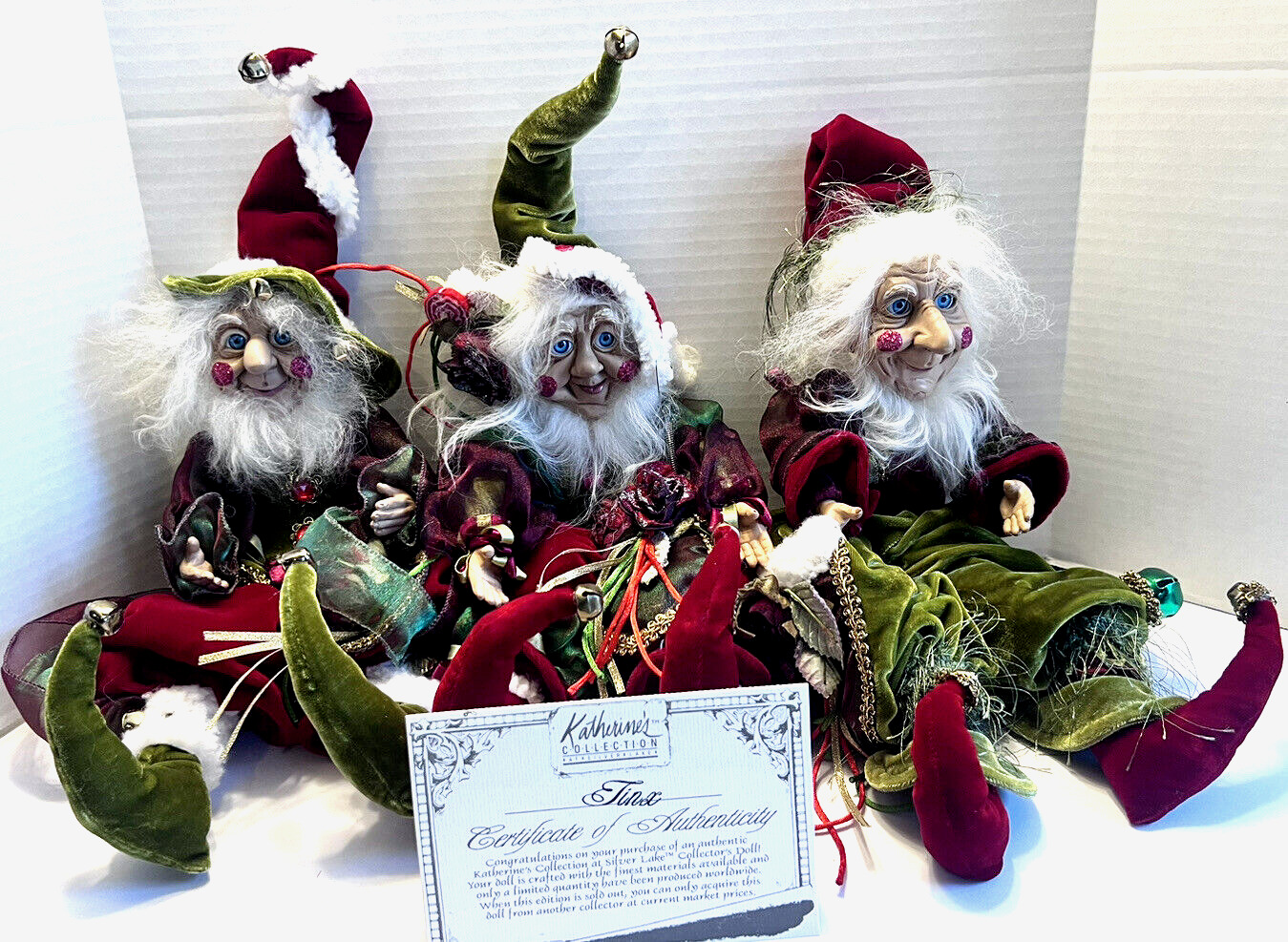 Wayne Kleski Fairy Elf Doll Trio Pogo Tink Jax Katherines Collection Rare 2006