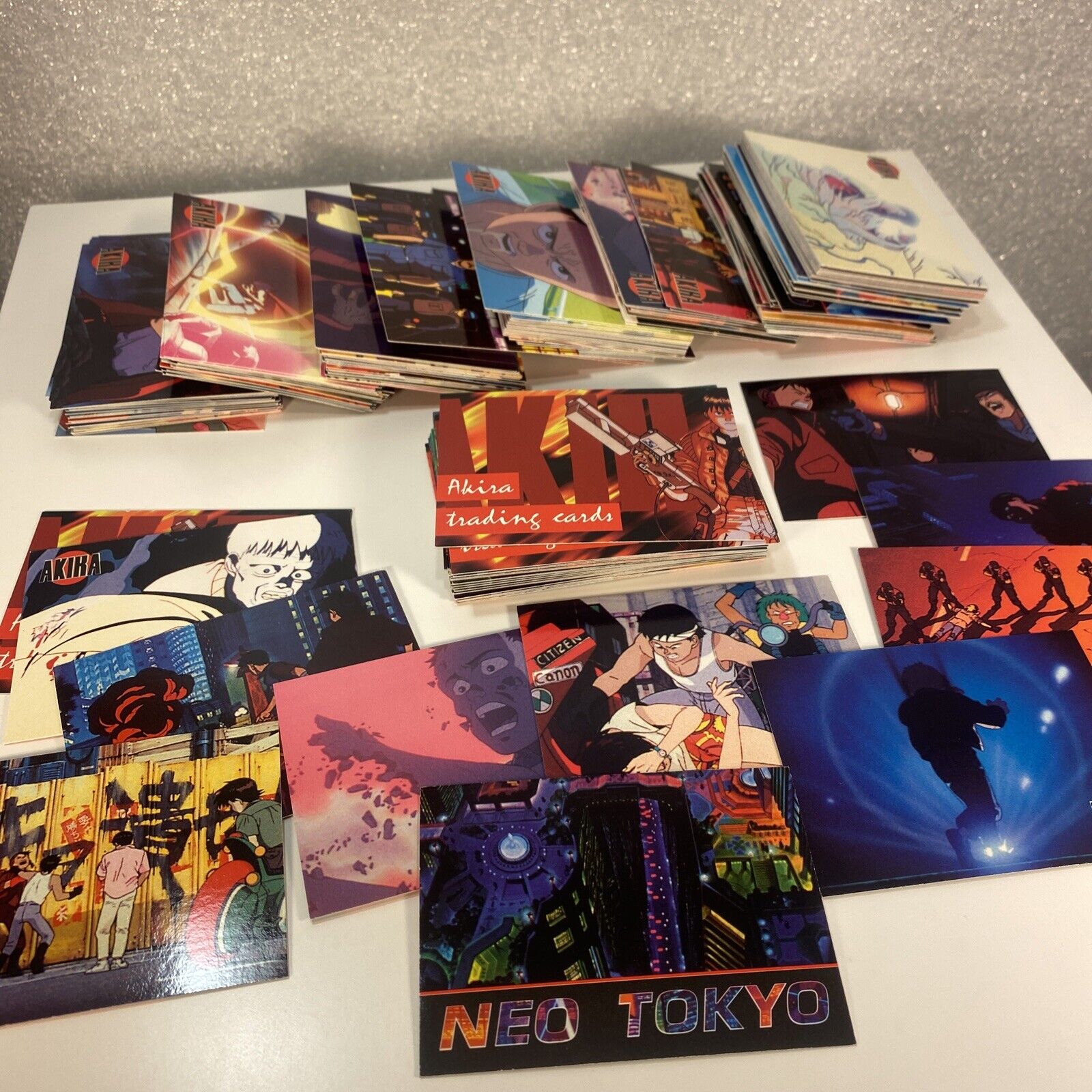 HUGE LOT OF 1994 AKIRA ANIME TRADING CARDS (248 COUNT) DUPLICATES READ DESC