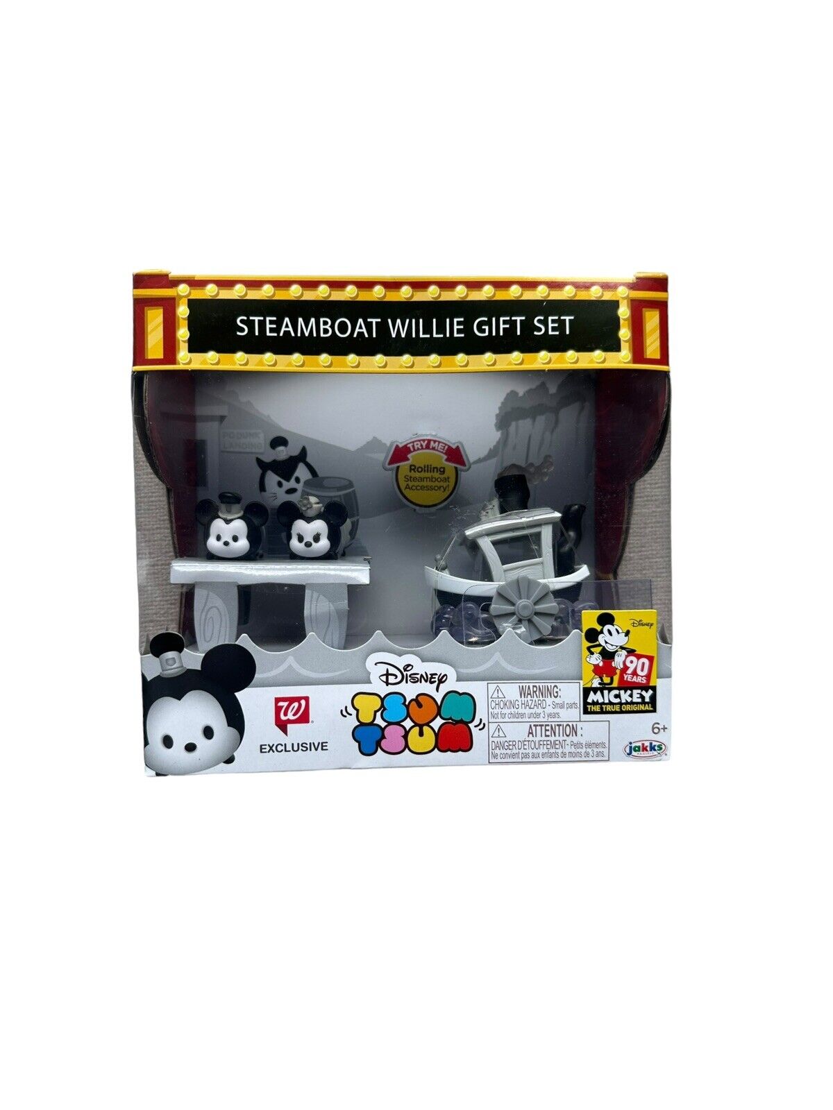 Disney Tsum Tsum Steamboat Willie Gift Set Walgreens Exclusive 90th Mickey Mouse