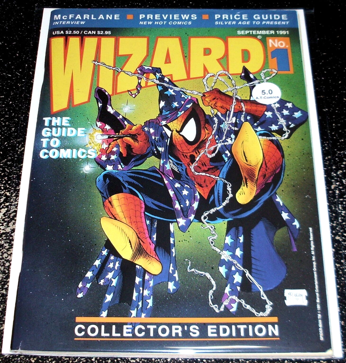 Wizard Magazine 1  (5.0) 1991 (Todd McFarlane)  Flat Rate Shipping