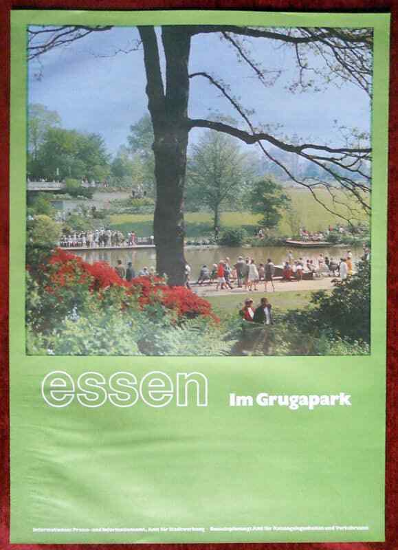 Original Poster Germany Essen Grugapark People Garden