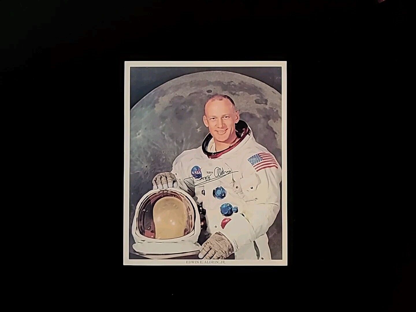 US Astronaut Buzz Aldrin Jr Signed NASA Apollo 11 Photo Space Lunar Moon Mission