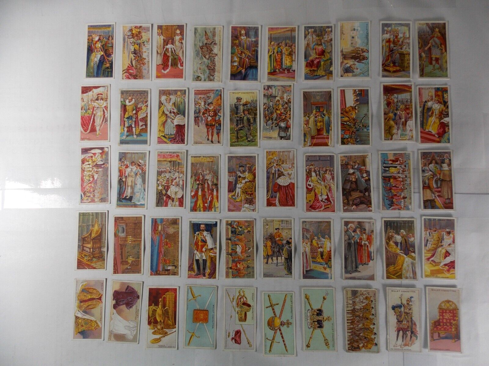 Wills Cigarette Cards Coronation Series 1911 Complete Set 50