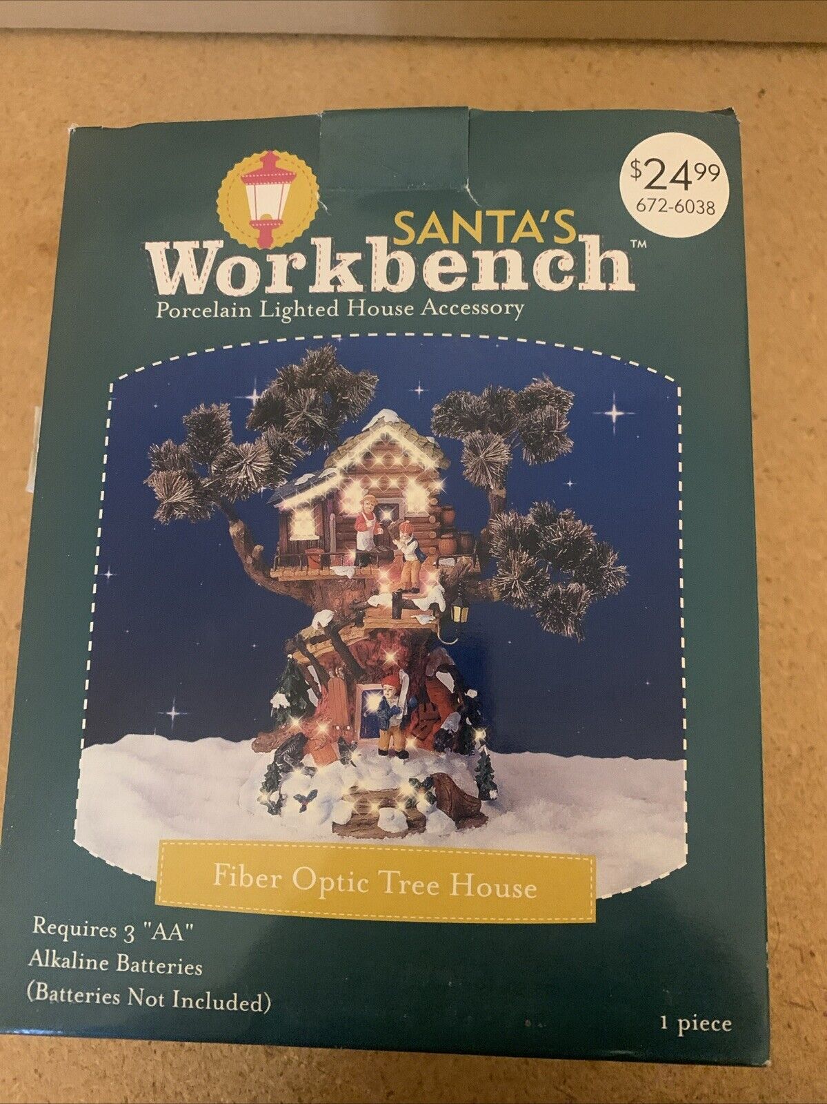 Santa’s Work Bench Fiber Optic Tree House