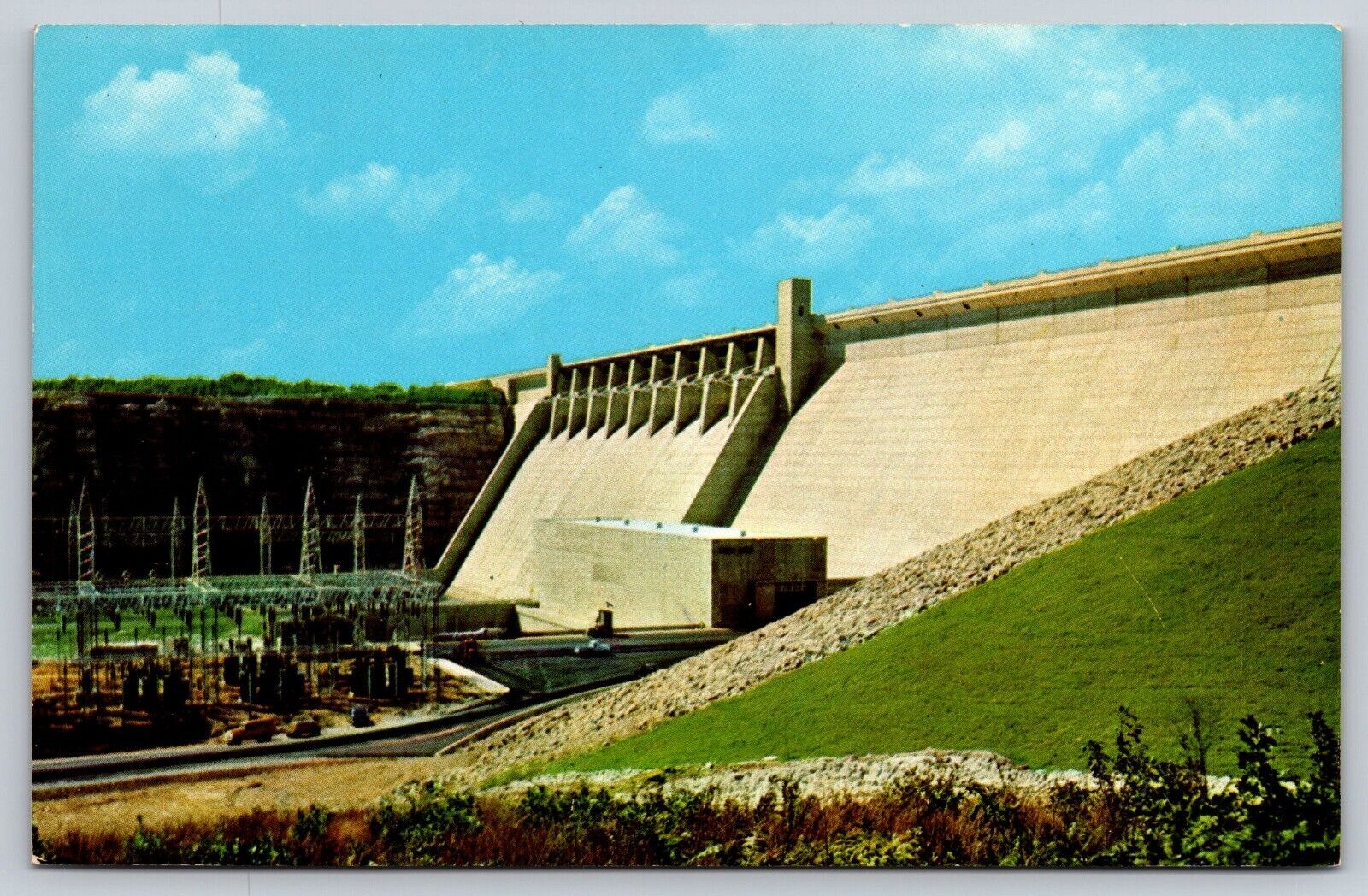 Postcard Table Rock Dam Across White River in the Beautiful Missouri Ozarks