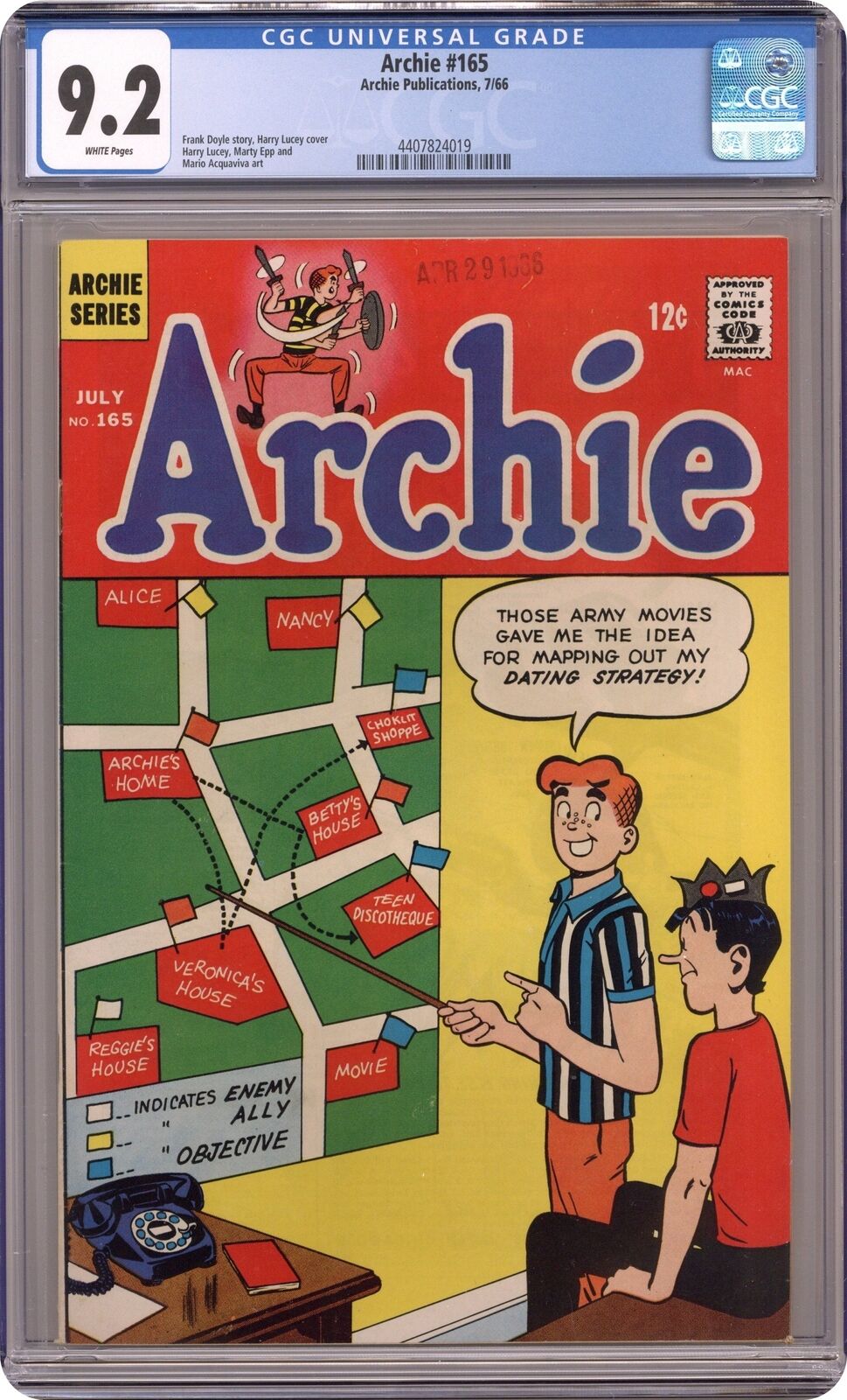 Archie #165 CGC 9.2 1966 4407824019