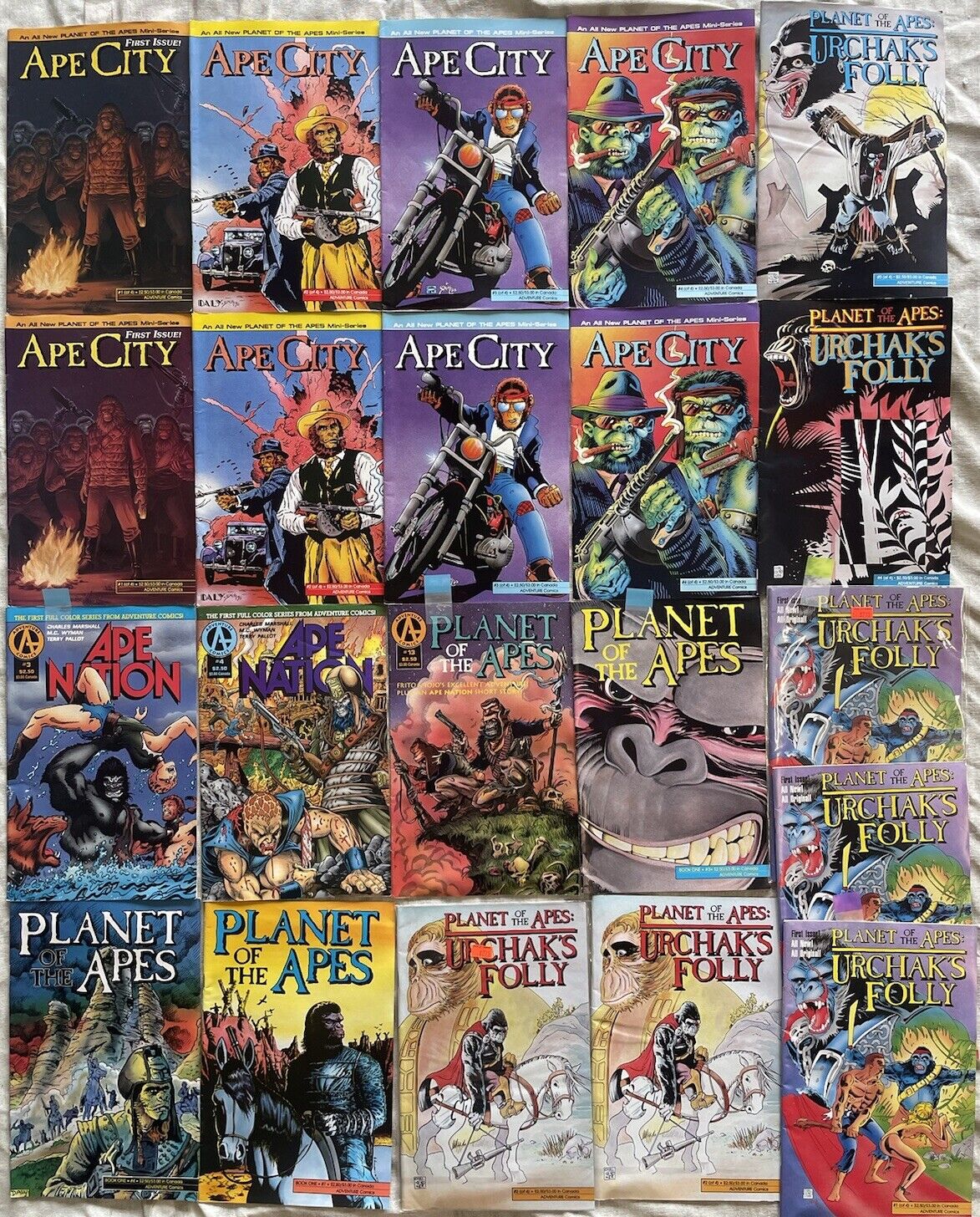 Planet Of The Apes, Ape City, Ape Nation Mixed Comic Books Lot Of 21