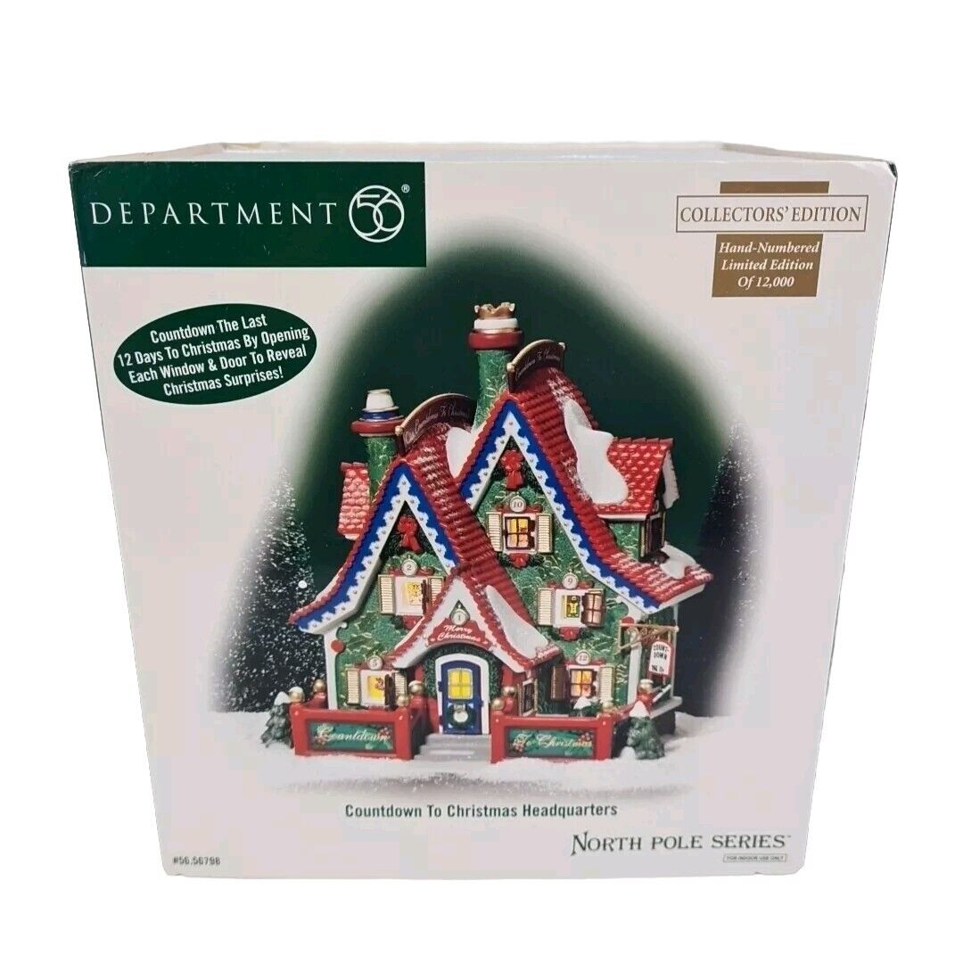 🚨 Department 56 North Pole Christmas COUNTDOWN TO CHRISTMAS HEADQUARTERS 56798 