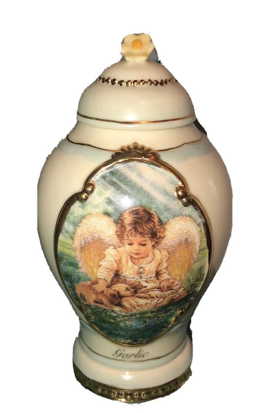 Bradford Exchange Angels Spice Jar  By Dona Gelsinger Garlic