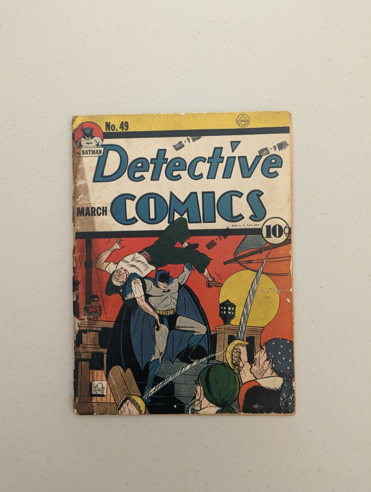 Detective Comics 49 Golden Age Batman 1941 Clayface Appearance 