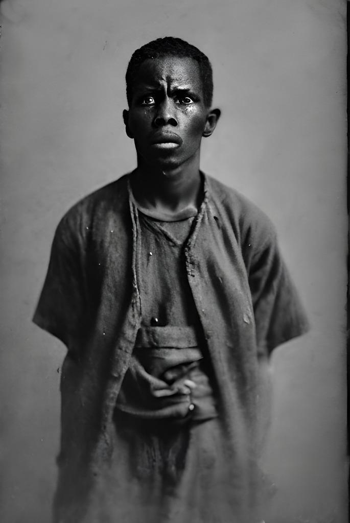 African American Contraband Escaped Slave Prisoner RP tintype Tintype C8013RP