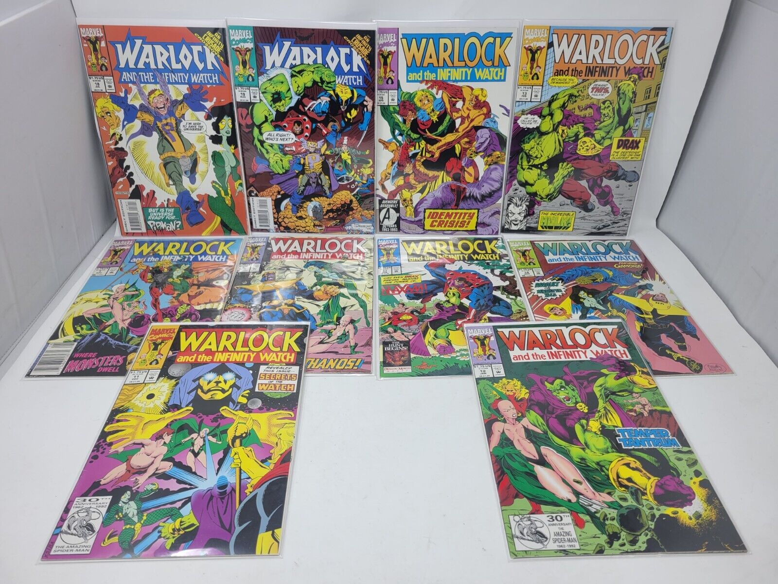 Warlock and the Infinity Watch Comic Book Lot Of 10 Infinity War Thanos 