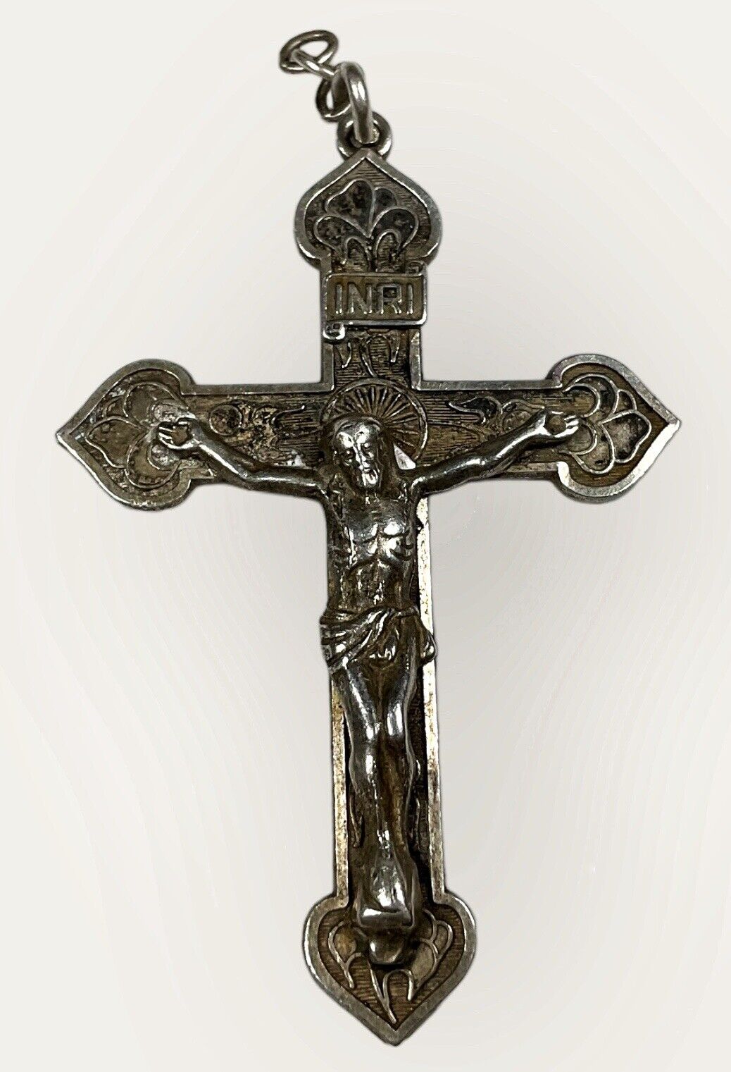 Vintage Sterling Silver 925 Catholic Rosary Crucifix Cross - 5.4g