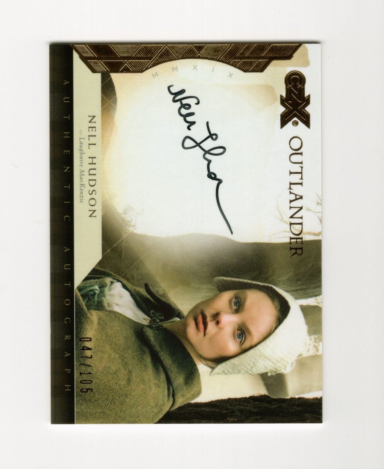 Nell Hudson Auto Laughaire MacKenzie 2019 Cryptozoic Outlander CZX 47/105