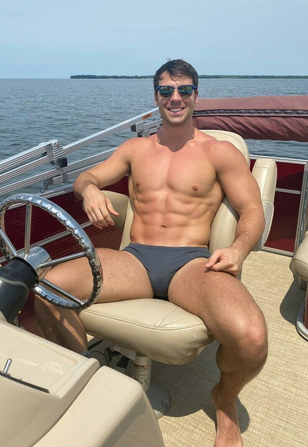 Shirtless Male Muscular Hot Beefcake Speedo Boat Hunk Man Jock Photo Sexiezpix Web Porn
