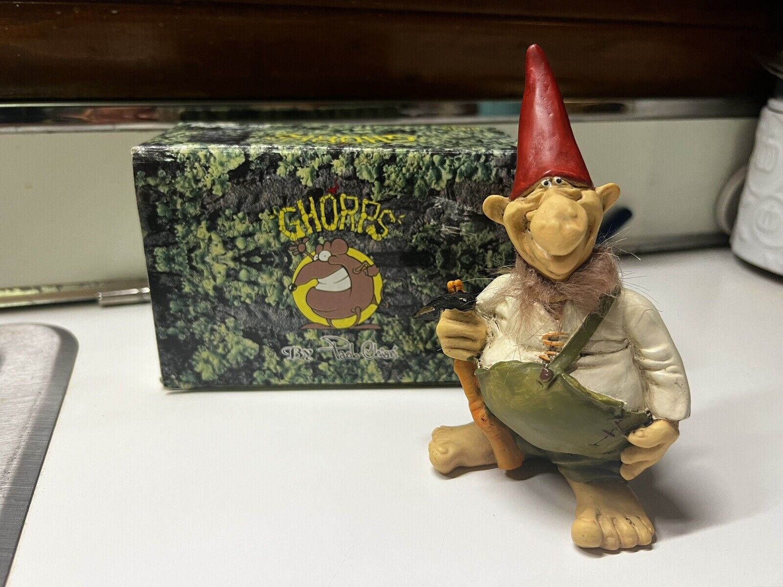 Paolo Chiari Ghorps Figurine Gnome Halloween Fantasy Resin Statue Vintage W/ Box