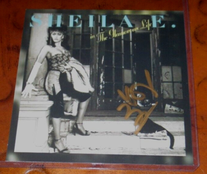 Sheila E drummer signed autographed 4x4 PHOTO Romance 1600 Glamorous Life