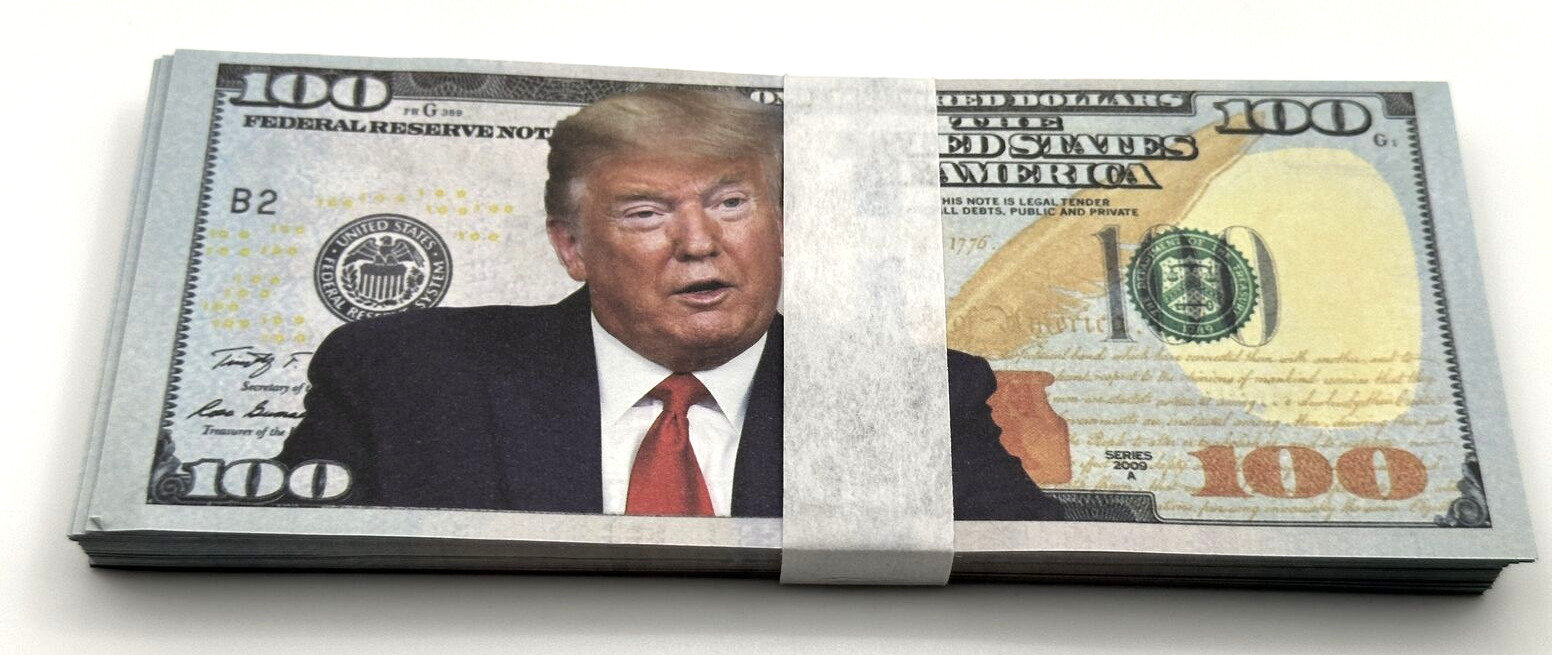 100 pcs US Donald Trump Commemorative President Joke Banknote  $100 Money Bill
