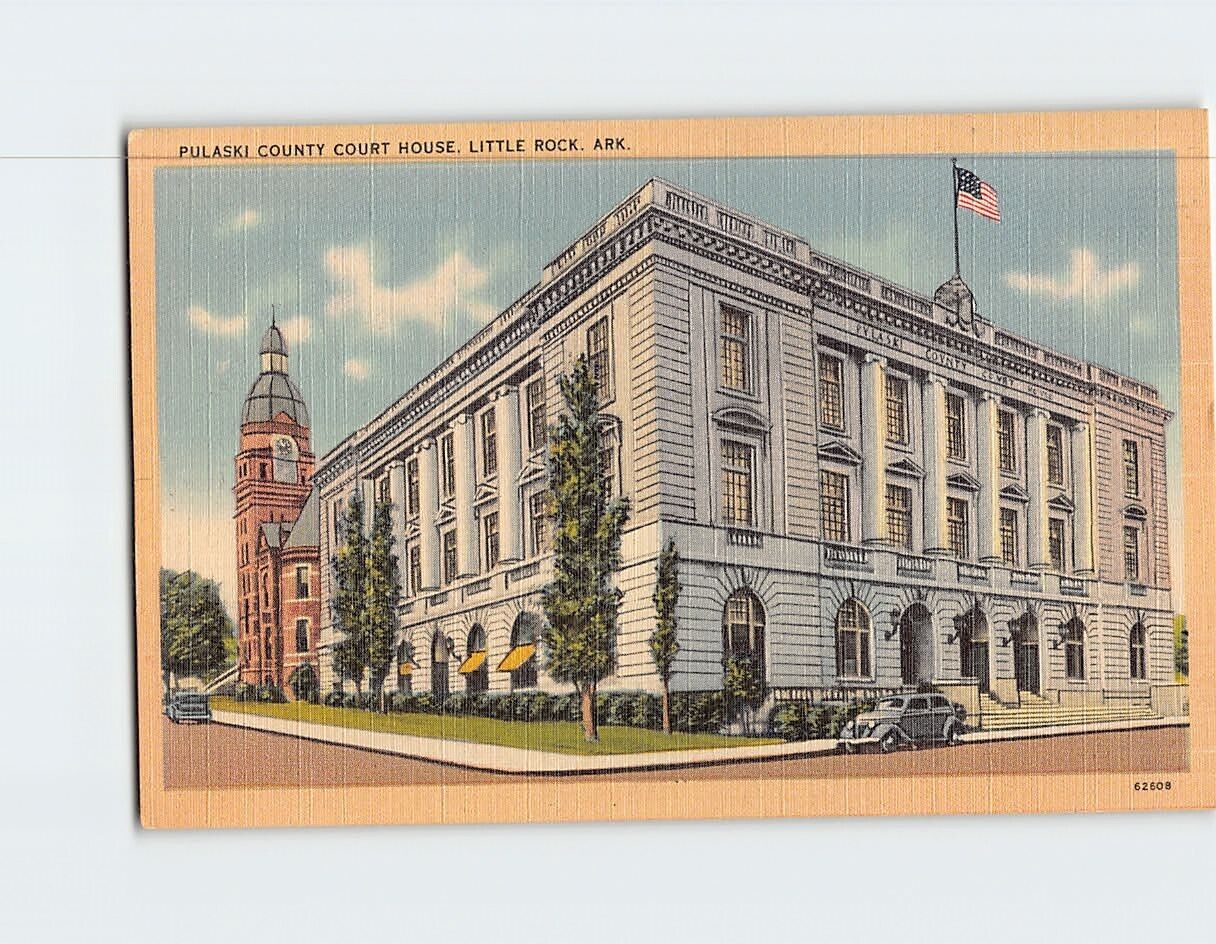 Postcard Pulaski County Courthouse Little Rock Arkansas USA