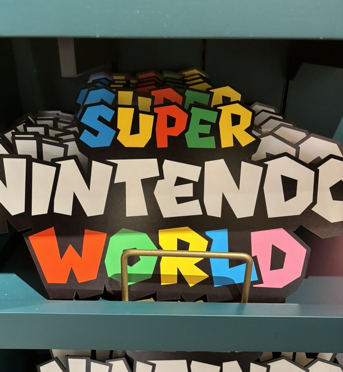 2024 Universal Orlando Epic Universe Super Nintendo World Logo Wood Sign New