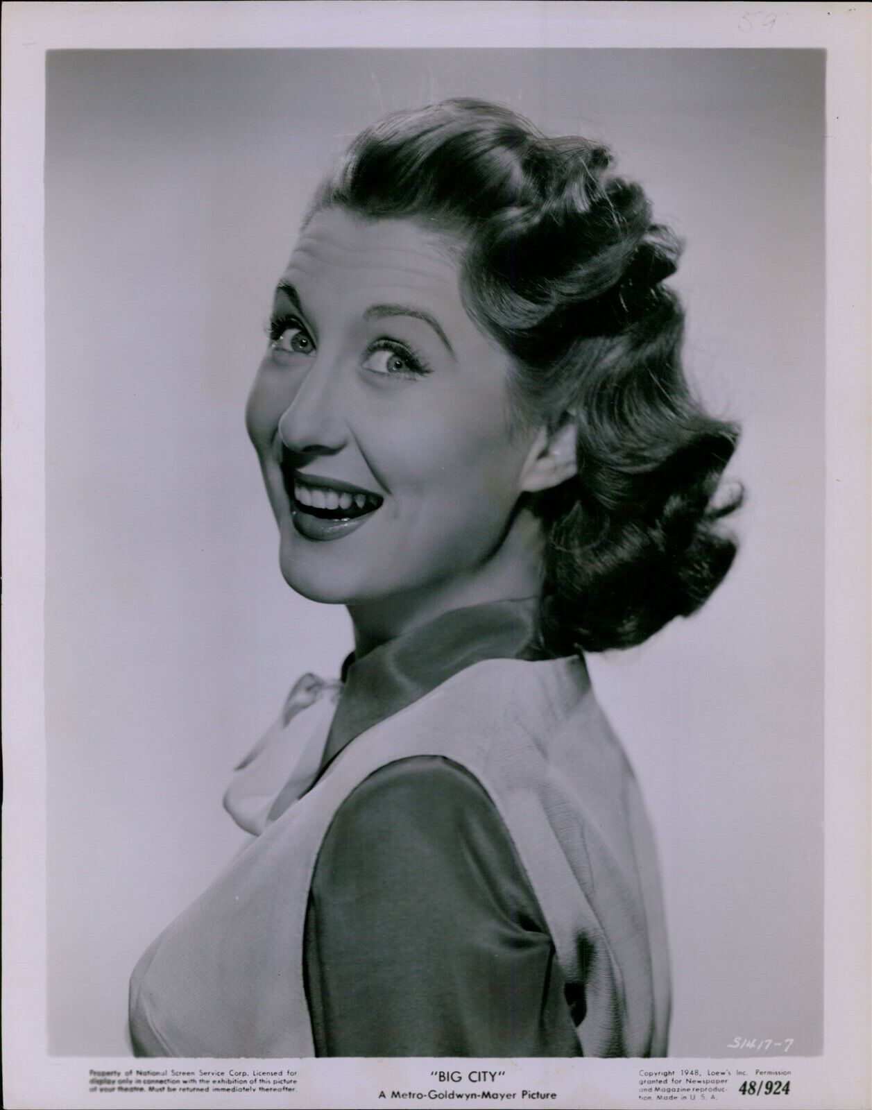 LG822 1948 Original Photo BETTY GARRETT Big City Lovely Hollywood Actress Singer