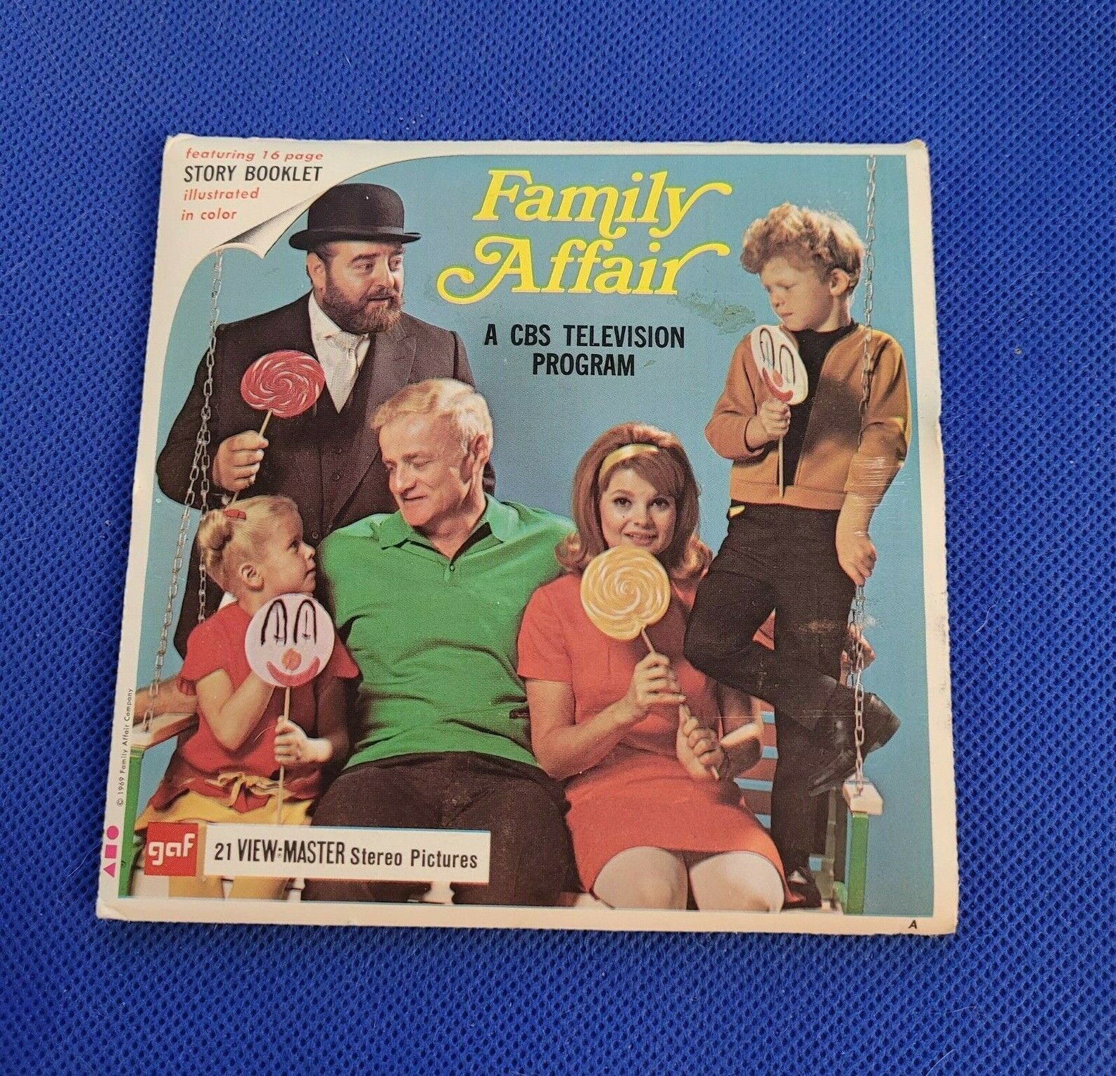 B571 A Family Affair CBS TV Show Buffy Jody Mr. French view-master Reels Packet