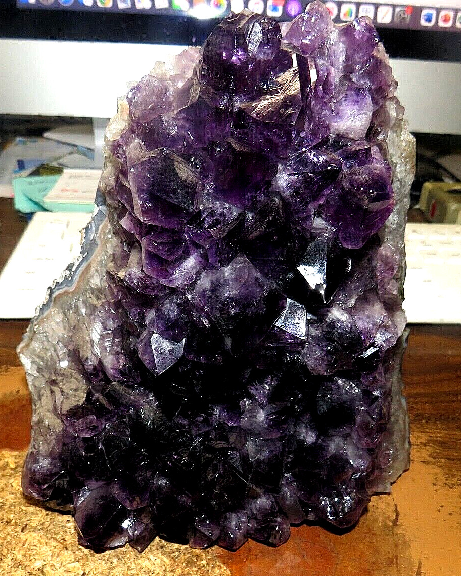HUGE MUSEUM GRADE AMETHYST CRYSTAL CLUSTER  CATHEDRAL GEODE FROM URUGUAY