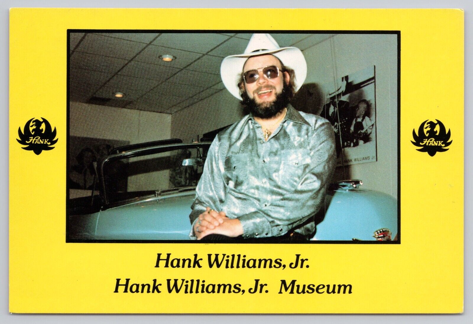Nashville Tennessee, Hank Williams Jr Museum, 1952 Cadillac, Vintage Postcard