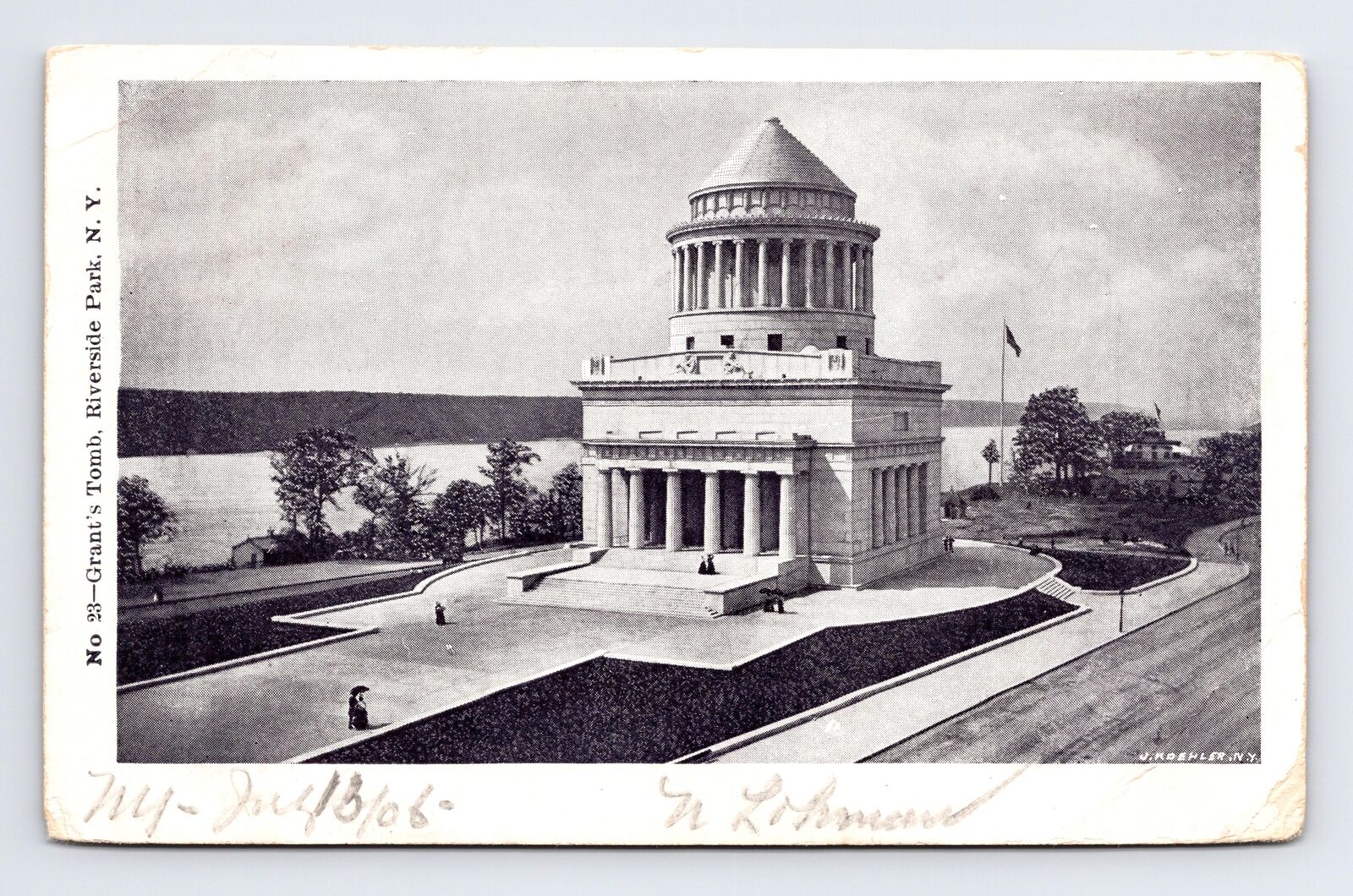 c1906 UDB Postcard New York NY New York Grant\'s Tomb Riverside Park IPCC