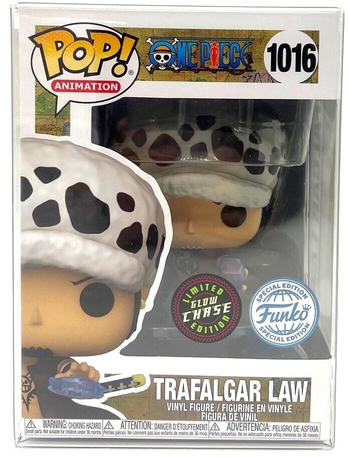 Funko Pop One Piece Trafalgar Law CHASE GITD #1016 Special Edition w/Protector