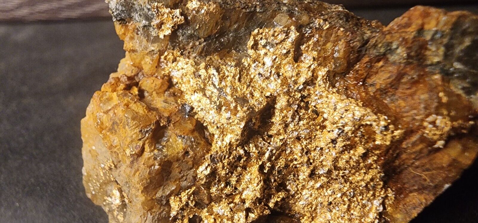 Gold Ore Specimen 30.6g From Ontario With Silver 3673 Was $159
