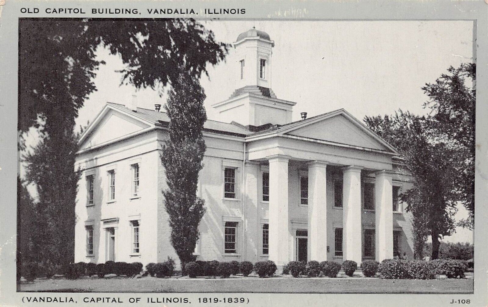 Vandalia IL Illinois Old State Capitol Statehouse Vtg Postcard C48