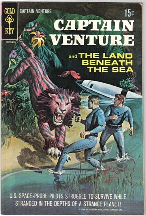 Captain Venture and Land Beneath The Sea Comic Book #1 Gold Key 1968 VERY NICE D