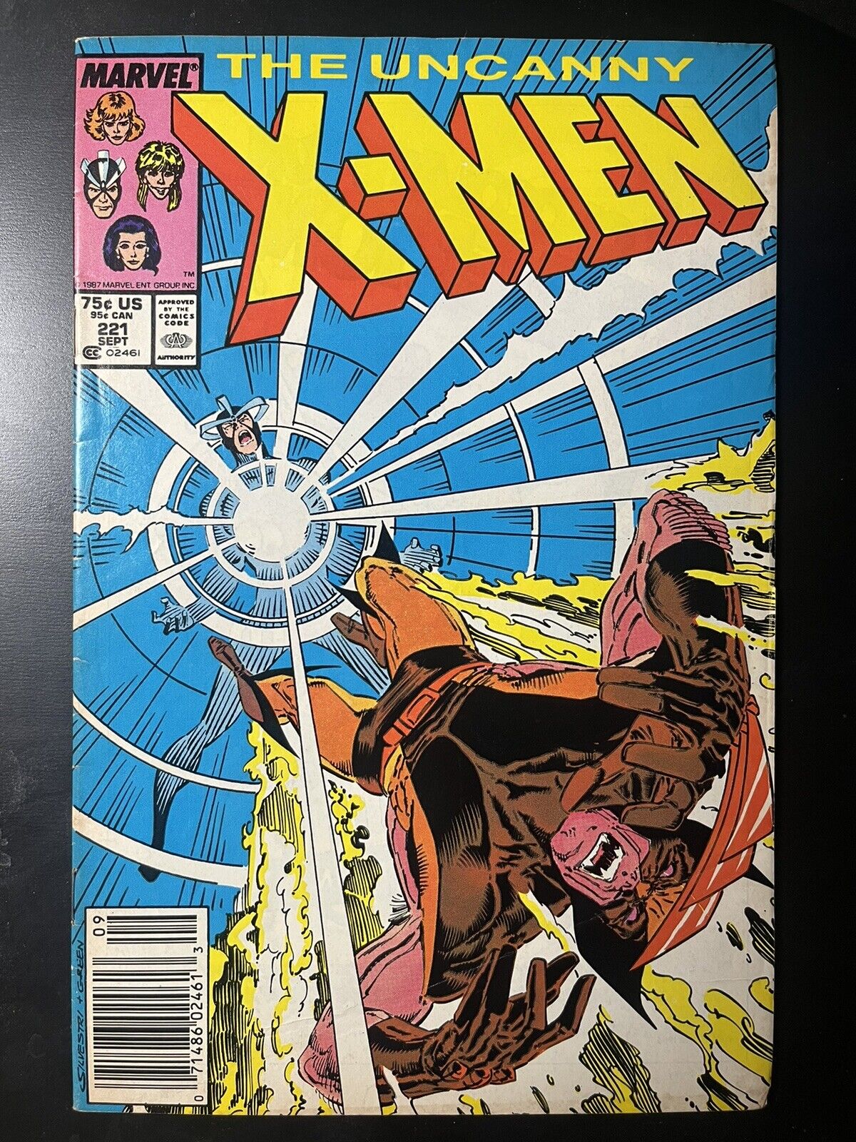 The Uncanny X-Men #221 Newsstand 1st App Mr Sinister MARVEL VF-