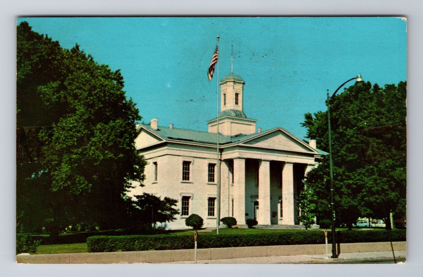 Vandalia IL-Illinois, Statehouse, Antique, Vintage c1963 Postcard
