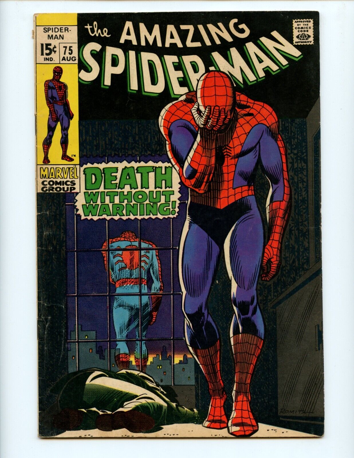 Amazing Spider-Man #75 Comic Book 1969 FN+ John Romita Marvel Comics