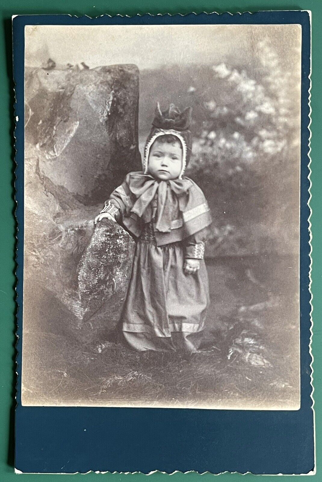 Antique Victorian Cabinet Card Photo Cute Little Girl Child Bernville, PA