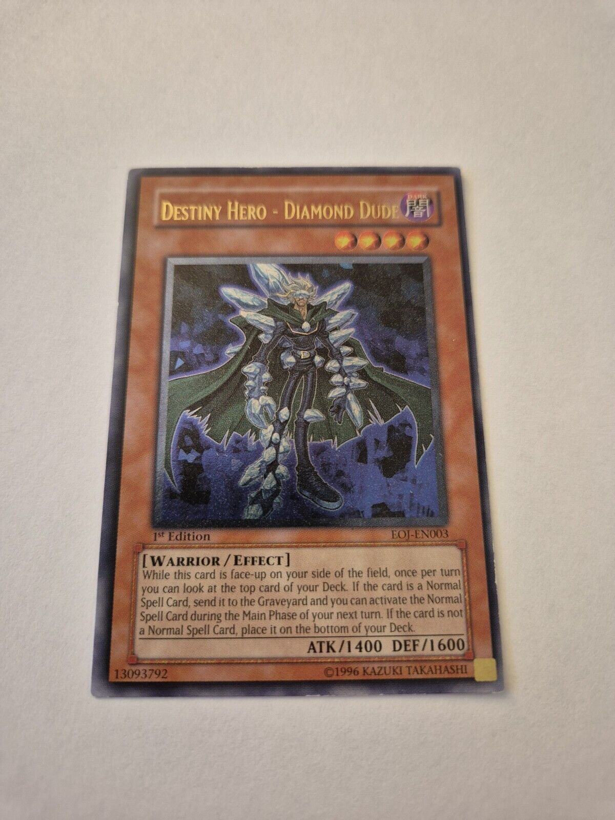 [EOJ-EN003] Destiny Hero - Diamond Dude - Ultimate RARE 1st Edition