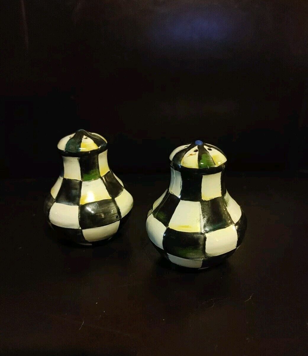 Mackenzie-Childs Courtly Check Salt & Pepper Shakers