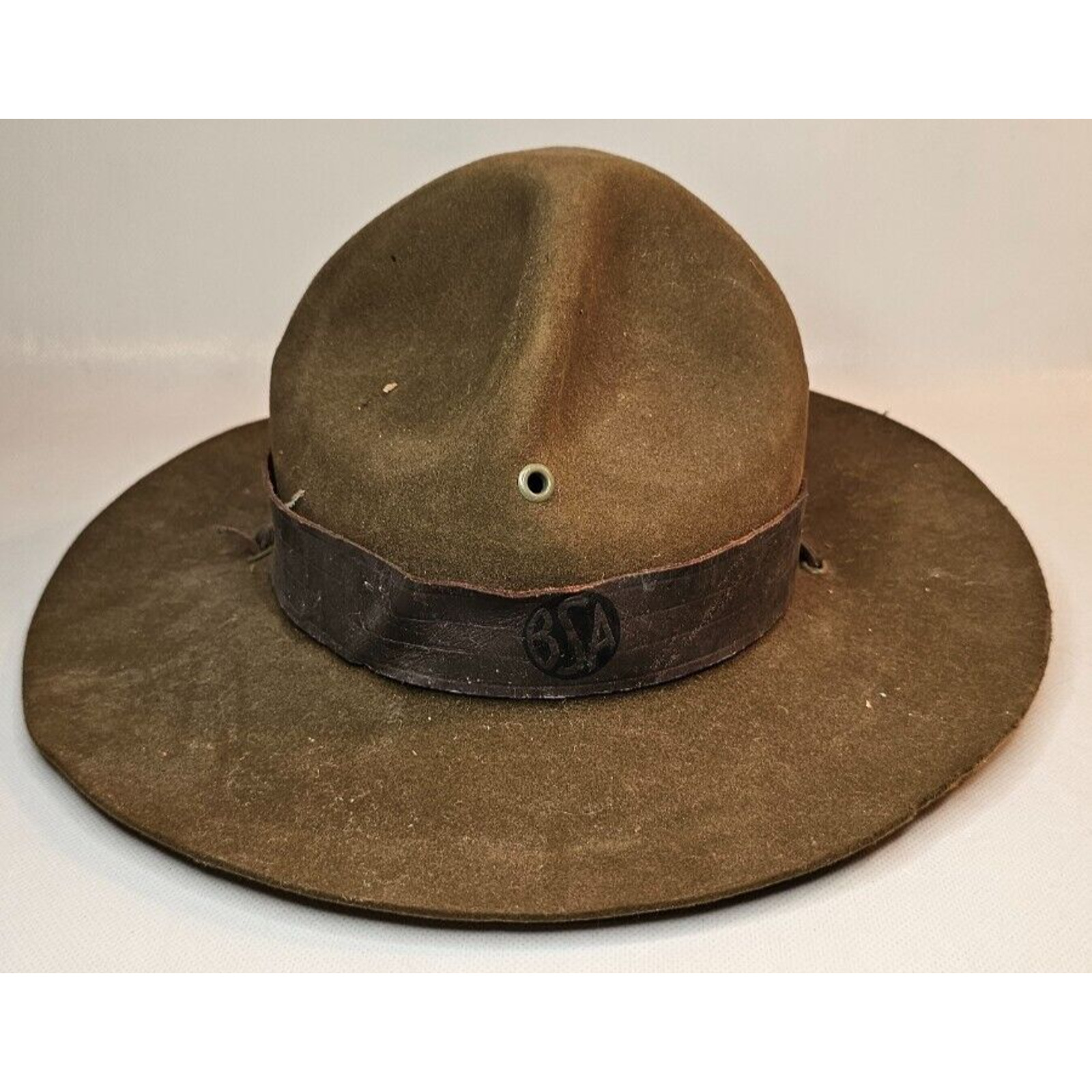 Vintage Boy Scouts Stetson Scoutmaster 6 7/8 Long Oval Hat