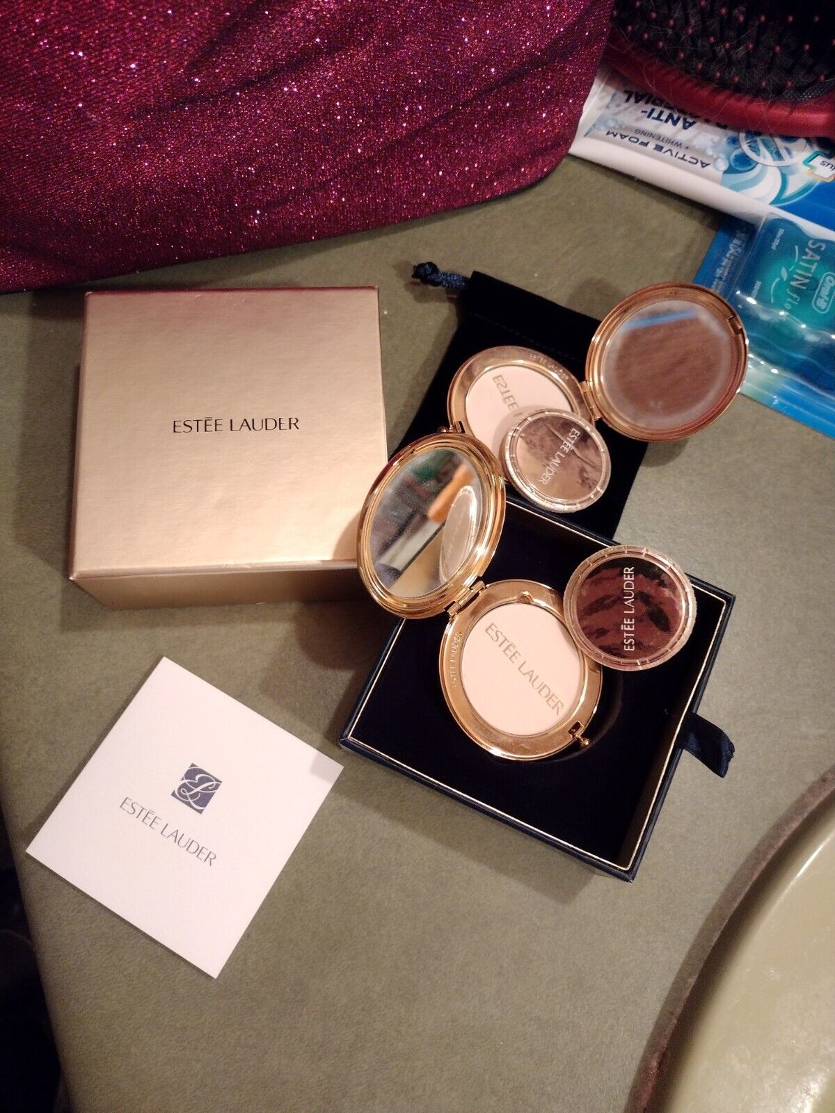 2 Estee Lauder powder compacts For One Price 