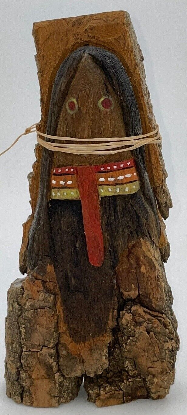 Antique OOAK RARE OLD Hopi Kachina Cradle Doll 10” Tall 