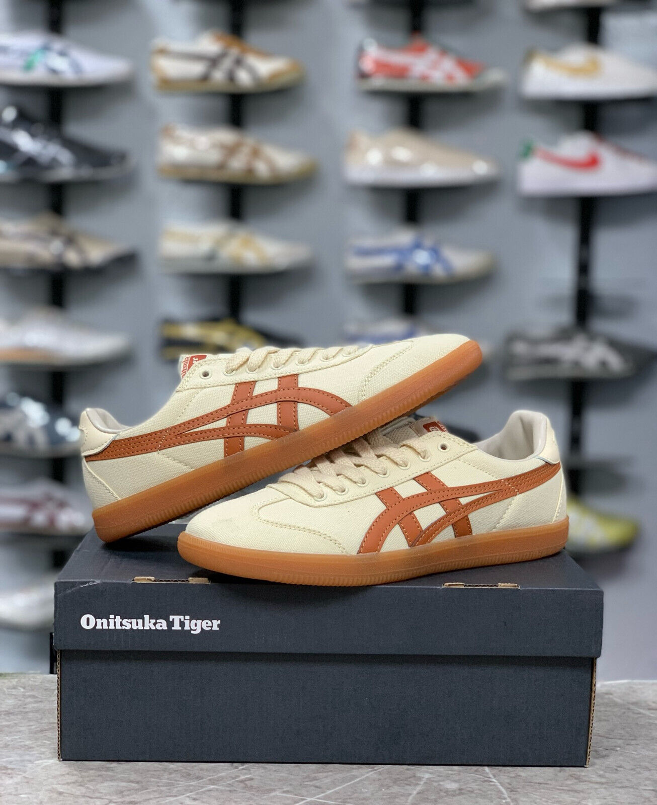[NEW]Onitsuka Tiger Tokuten Classic Vintage Cream/Caramel Shoes Sports Shoes hot