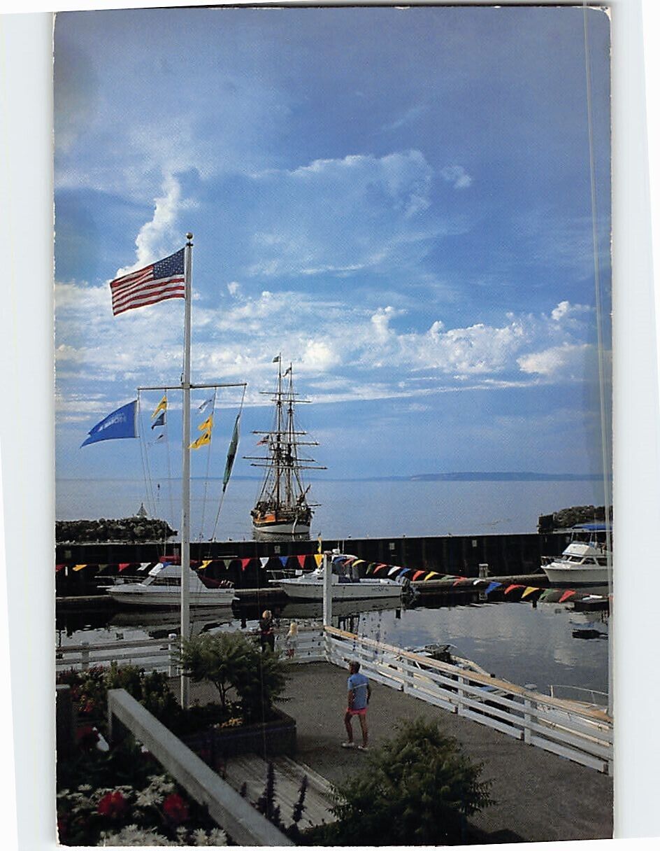 Postcard The Tall Ship Lady Washington Edmonds Washington USA