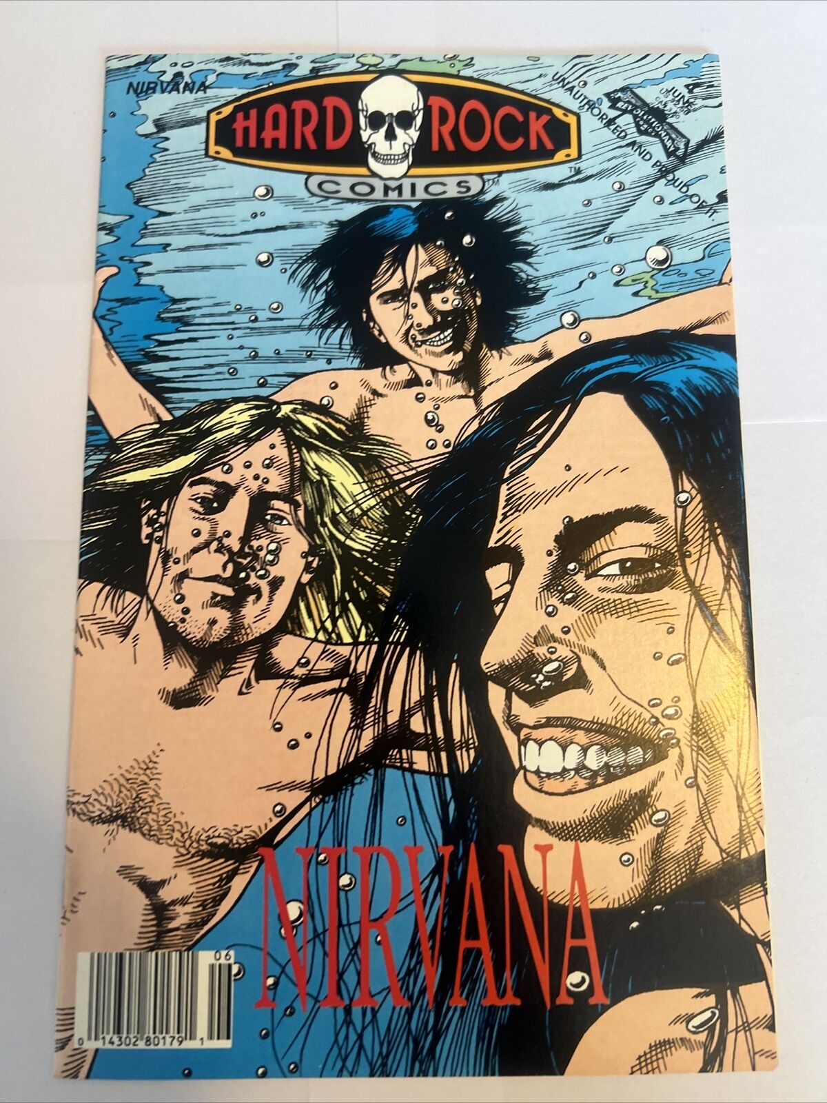 Hard Rock Comics #4 Nirvana (Revolutionary, 1992) VF/NM- Rare Low Print Newstand