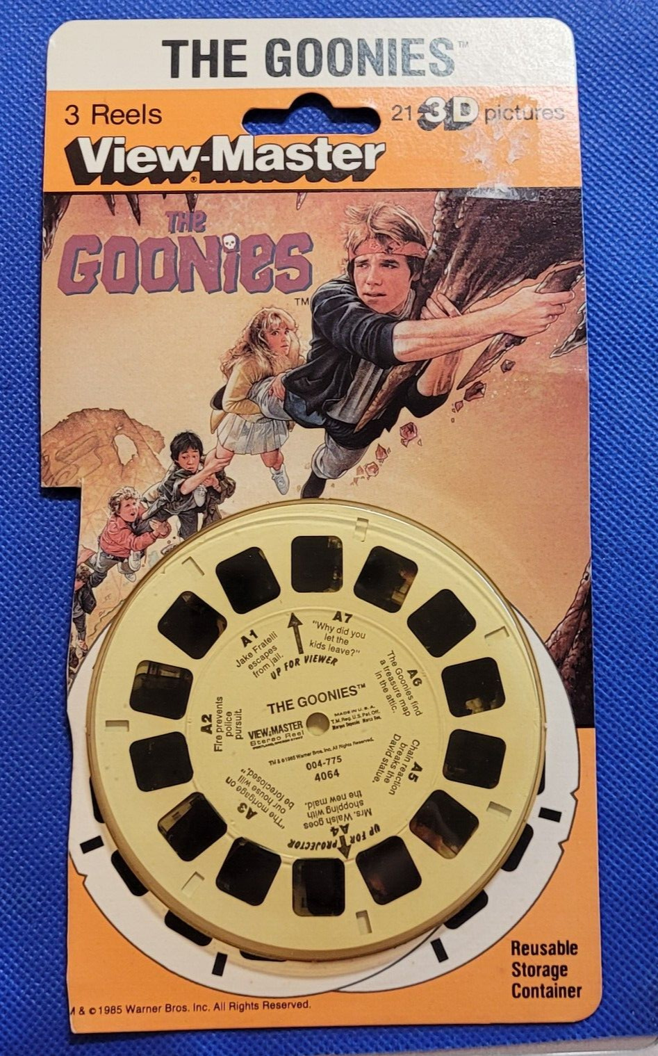 Scarce #4064 The Goonies Movie view-master 3 Reels blister pack opened set