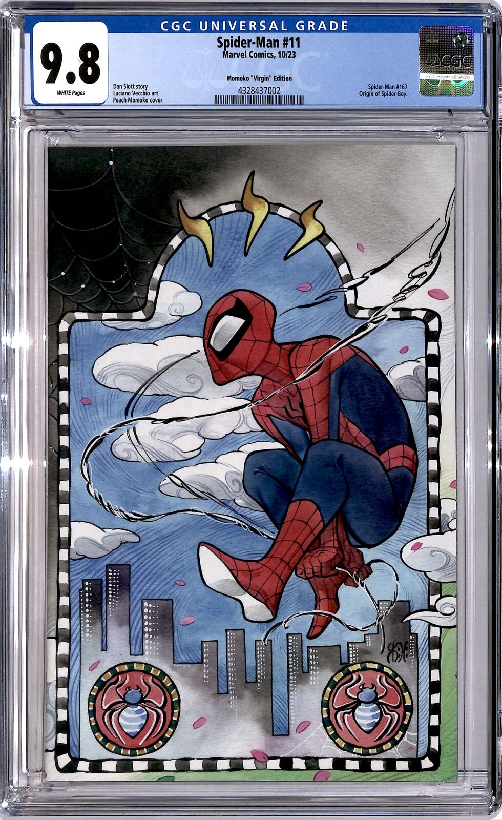 2023-24 Marvel Comics Spider-Man Momoko Virgin Variant CGC 9.8 #11