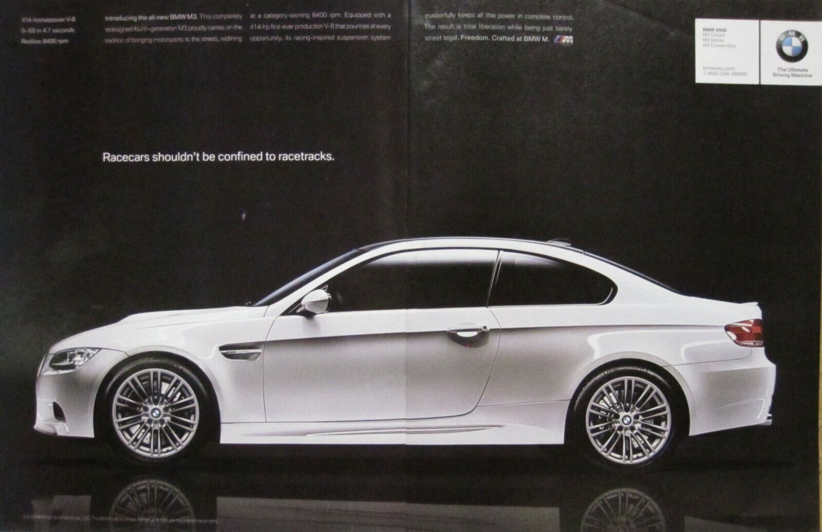 2008 BMW M3 Print Ad