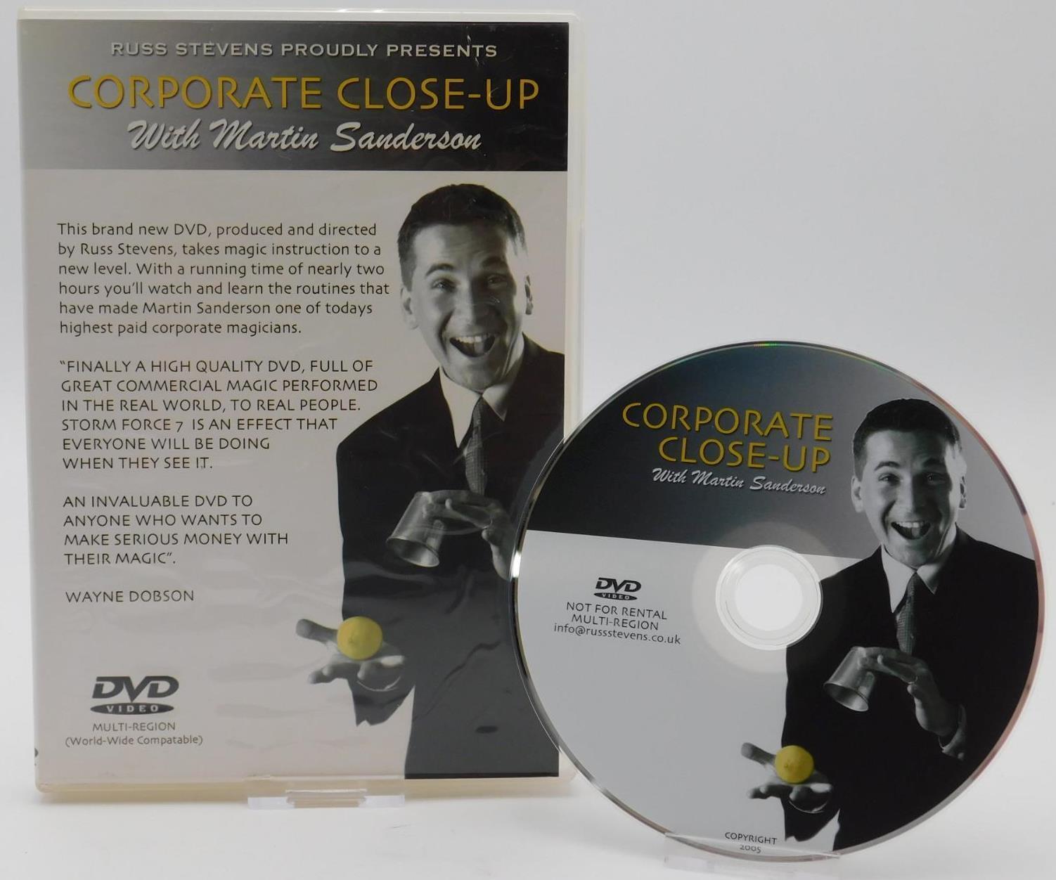 Corporate Close Up with Martin Sanderson Magic Trick DVD 